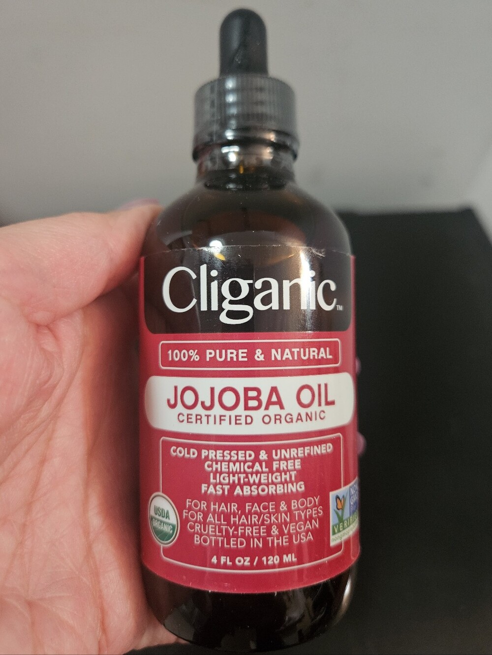 Jojoba Oil - Organic Skin & Hair Treatment (Red Bottle Label)